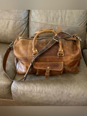 Kodiak Leather Large Weekender Duffle Bag